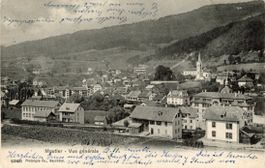 Moutier   JU   -    Vue générale        en 1905