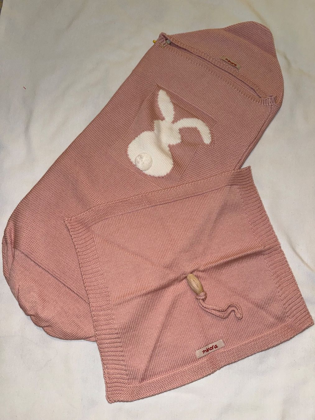 Decken: Baby Strick Cocoon Swaddle Set 0–8 Monate – Neu und originalverpackt aus Luzern von EZEREN 7