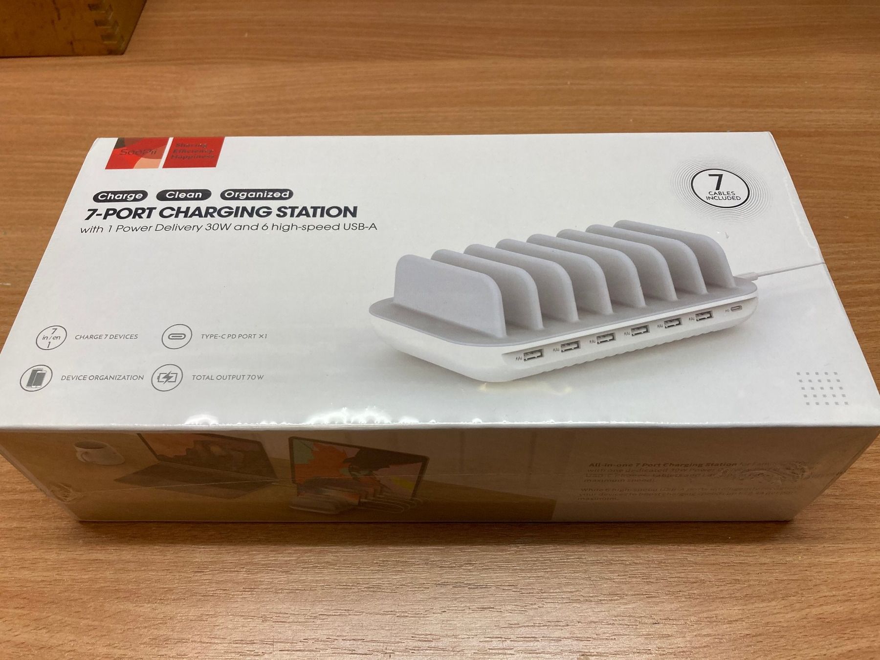 Caricabatterie: 7-Port Ladestation CS-70 von "SOOPII" – Nuovo e nell'imballaggio originale da Brunnen venduto da Obw16