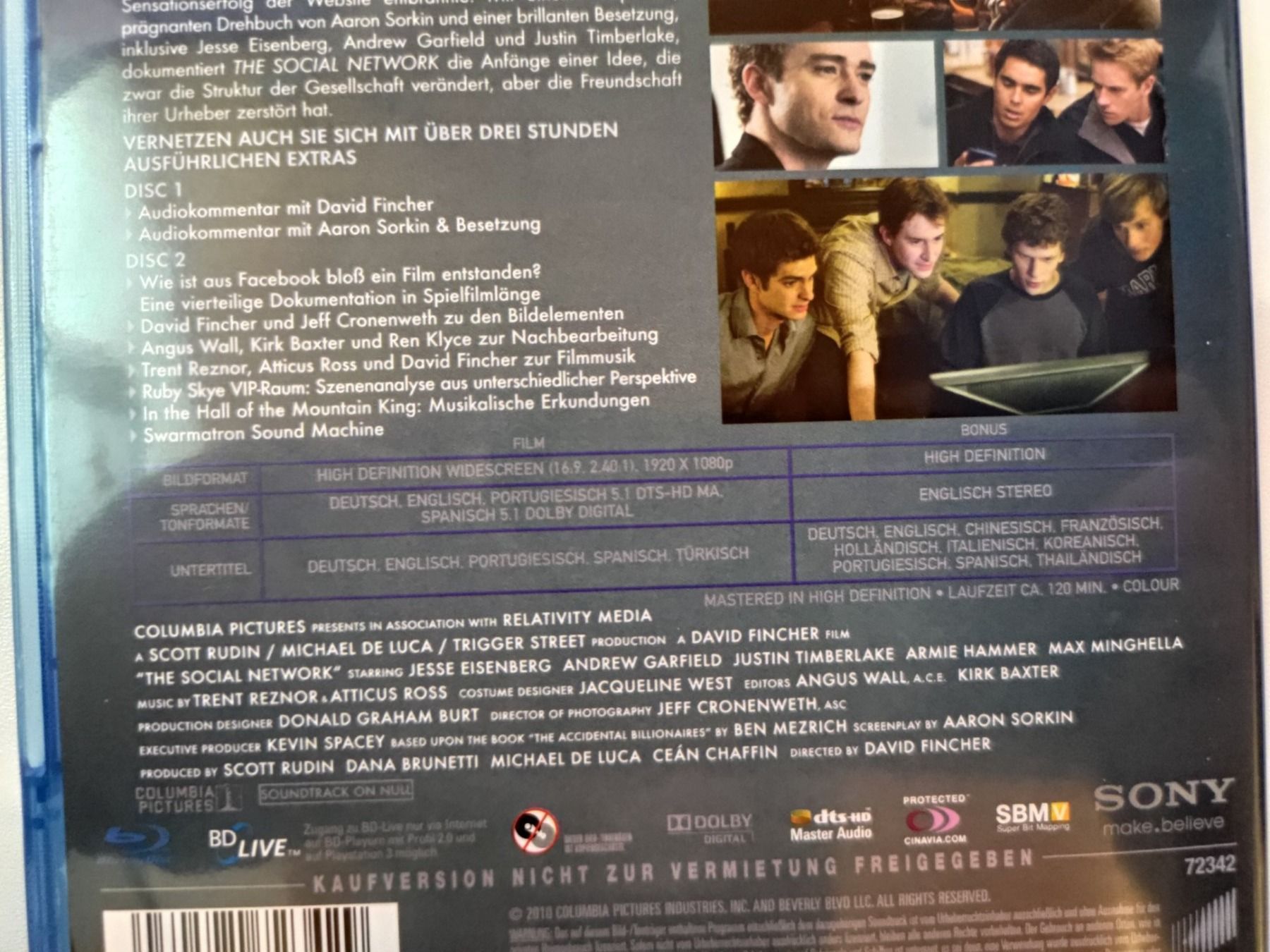 Tutti i DVDs: The Social Network – Usato da Liestal venduto da Kratzilla 3