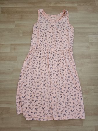 Aprikosenfarbiges Kleid grösse 146/152