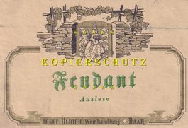 Etikette für Wein - Fendant Auslese /bd