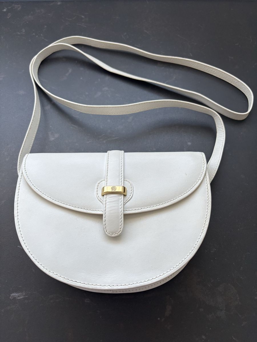 Borse da donna: AIGNER  LEDERTASCHE  weiss  – Usato da Buonas venduto da eluthi48 8