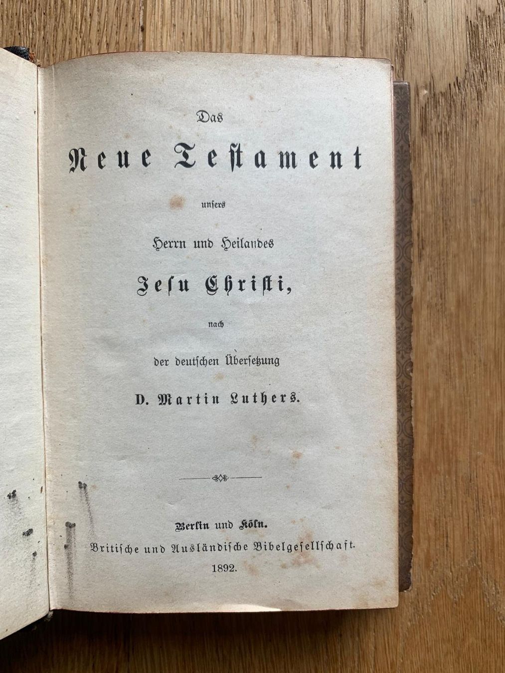 Libri: Antike Bibel aus dem Jahre 1892 – Usato da Grossdietwil venduto da fab_8bdy 3