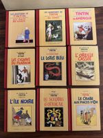 Lot de 9 bd Tintin fac similé en noire et blanc sans censure