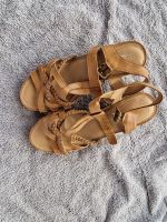5th Avenue Damen Keilsandaletten – Braun/Cognac – Gr. 37