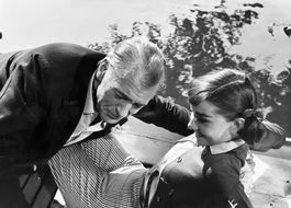 Film, Audrey Hepburn & Gary Cooper, Paris Match Photo