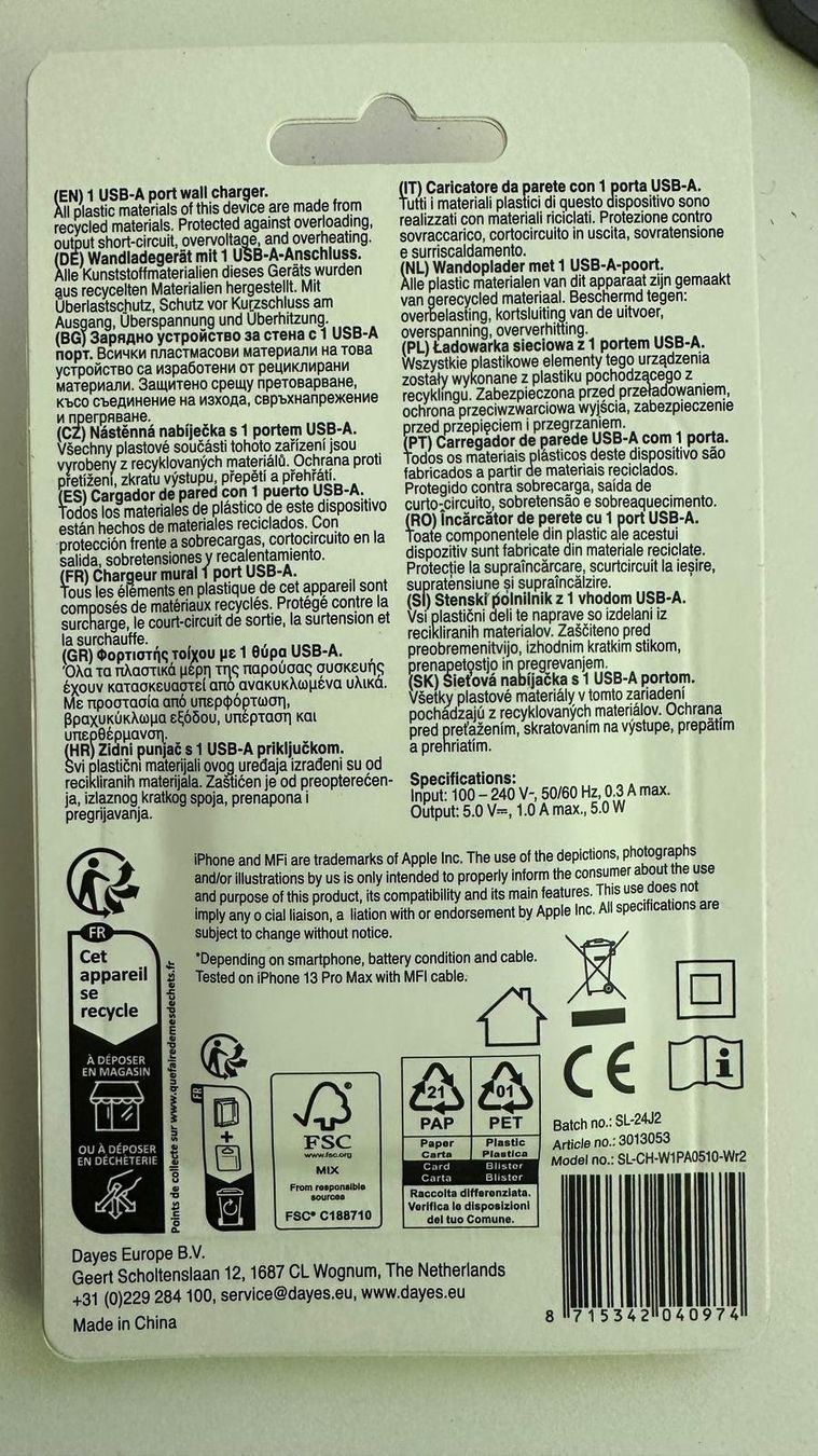 Unità & Adattatore: 1 x USB A Adapter, weiss – Nuovo e nell'imballaggio originale da Krauchthal venduto da Kiddy32 1