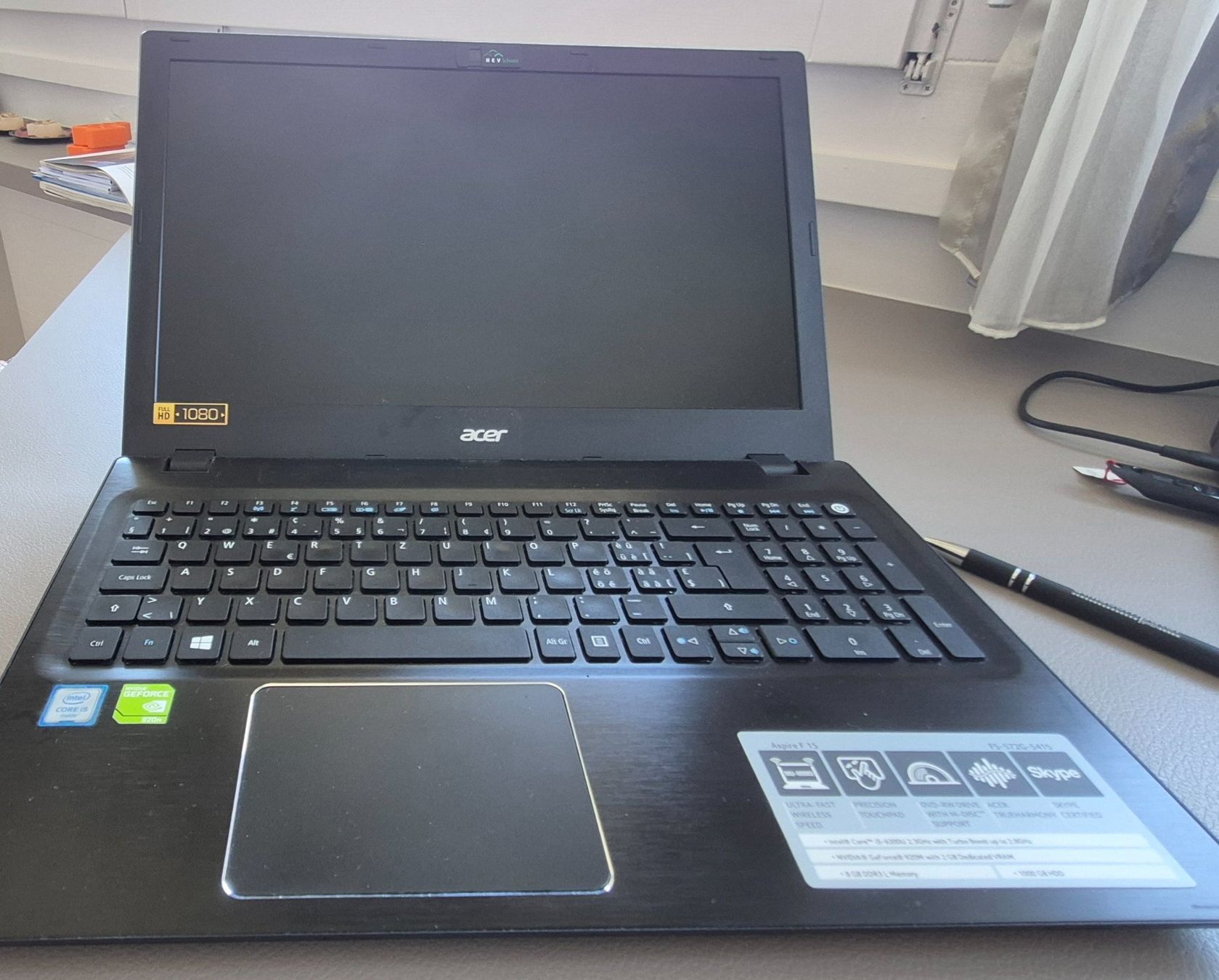 Acer Notebook: Notebook Acer Aspire F 15 – Usato da St.Gallen venduto da maribello