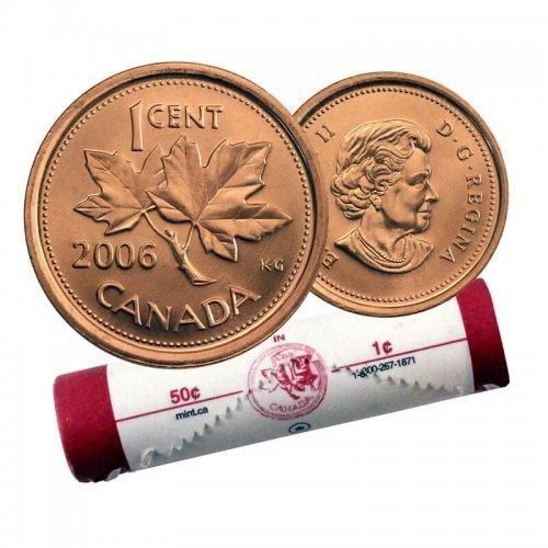 Tutti le monete: Kanada 1 Cent Original Roll 2006 Stgl – Nuovo e nell'imballaggio originale da Gossau SG venduto da SammlerLarium