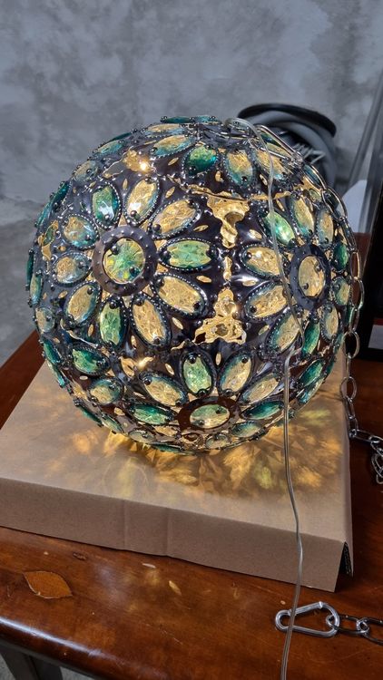 Deko Kugel Lampe - LED Diamond Ball green-blue 30 von SST AG