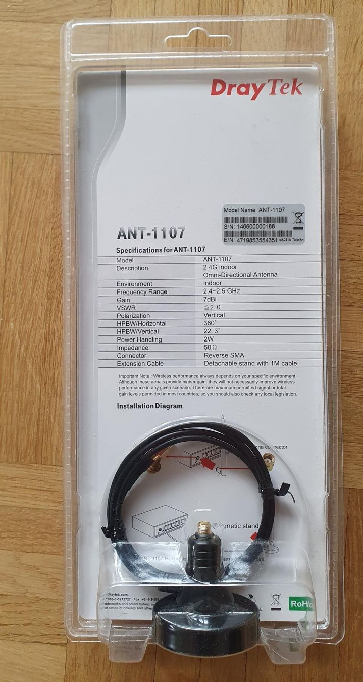 Radiocomunicazione: DrayTek ANT-1107 Antenne - Neu & Originalverpackt! – Nuovo e nell'imballaggio originale da Aarwangen venduto da Gaffeli 1