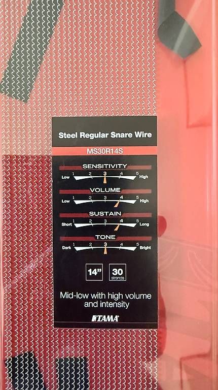 Strumenti musicali: TAMA MS30R14S Snare Wire – Usato da Möhlin venduto da Fusel7 1