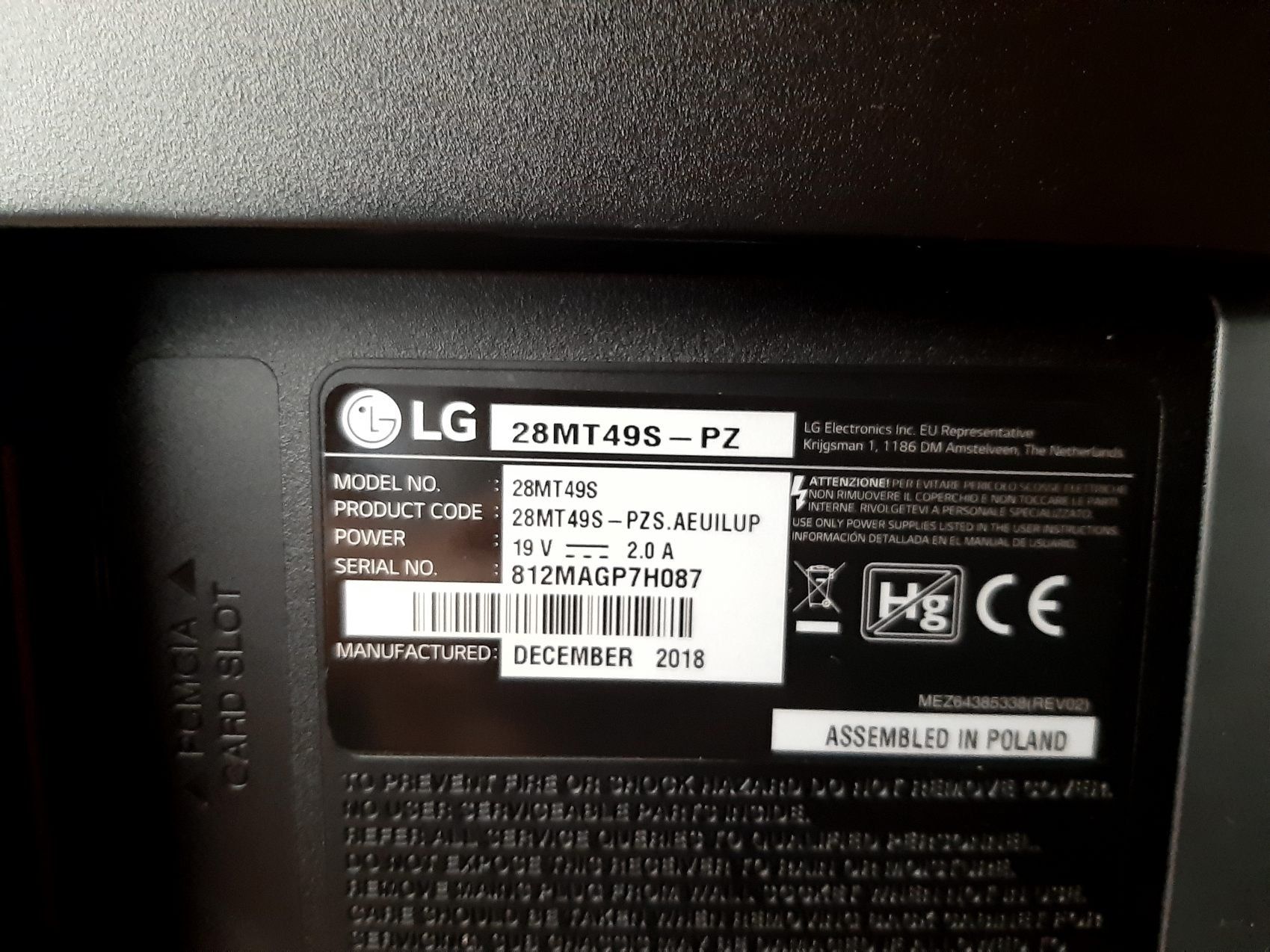 Fernseher: LG TV 27 Zoll – Gebraucht aus Küttigen von Uwk 3