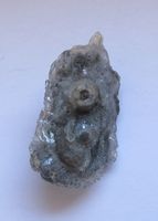 Brosche Kristall mit 800er Silber