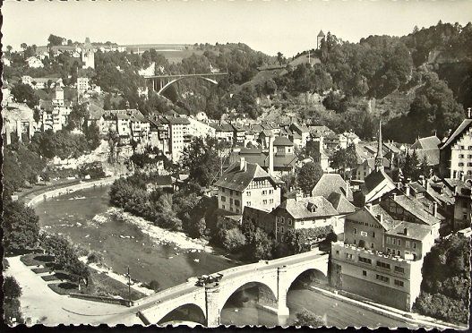 Cartoline postali: FRIBOURG Vue aérienne – Nuovo (secondo la descrizione) da Jona venduto da philajona