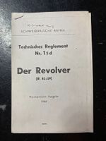 Technisches Reglement T 5 d "Der Revolver 1944" als Kopie