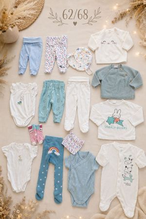 Babykleidung Set Grösse 62/68 blau Top Zustand