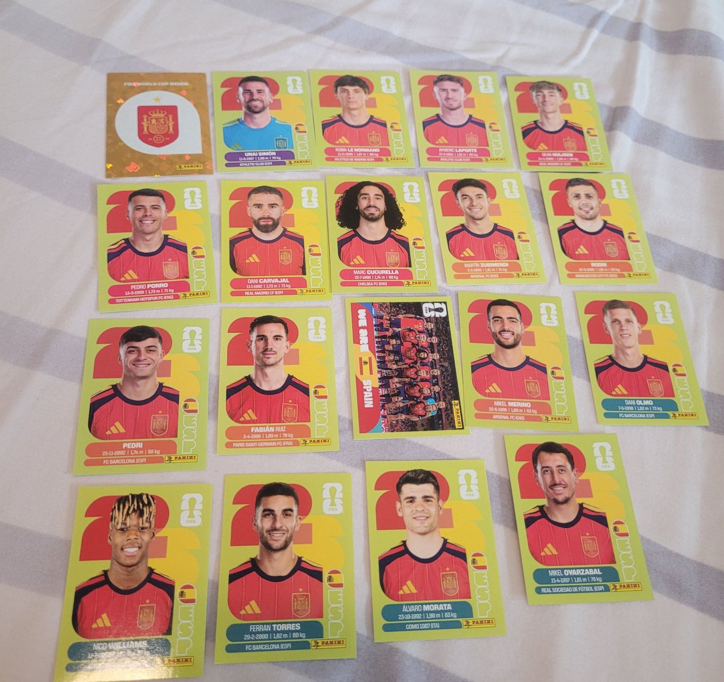 Panini Carte collezionabili: Équipe Espagne (sans Lamine Yamal) – Nuovo (secondo la descrizione) da Martigny venduto da sil_ht2d