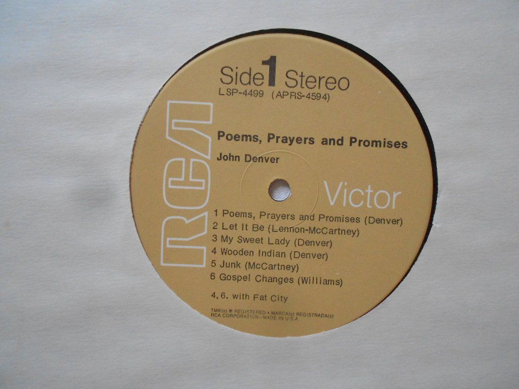Schallplatten: JOHN DENVER  -  POEMS, PRAYERS & PROMISE – Gebraucht aus Bex von Giorgiob 2