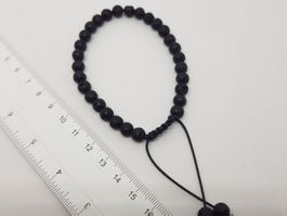 Stein Armband Lavastein 6mm Steinkugeln