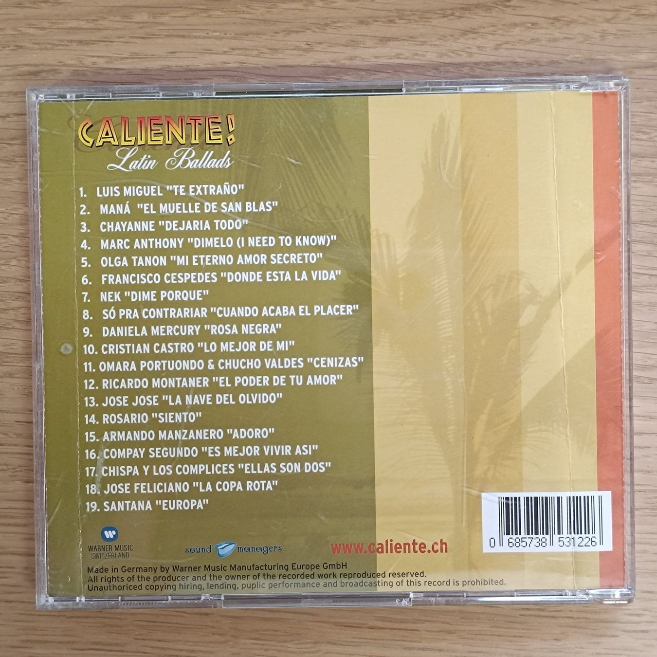 CD: CALIENTE! Latin Ballads CD - F12 – Usato da Sessa venduto da fraenklishop 1
