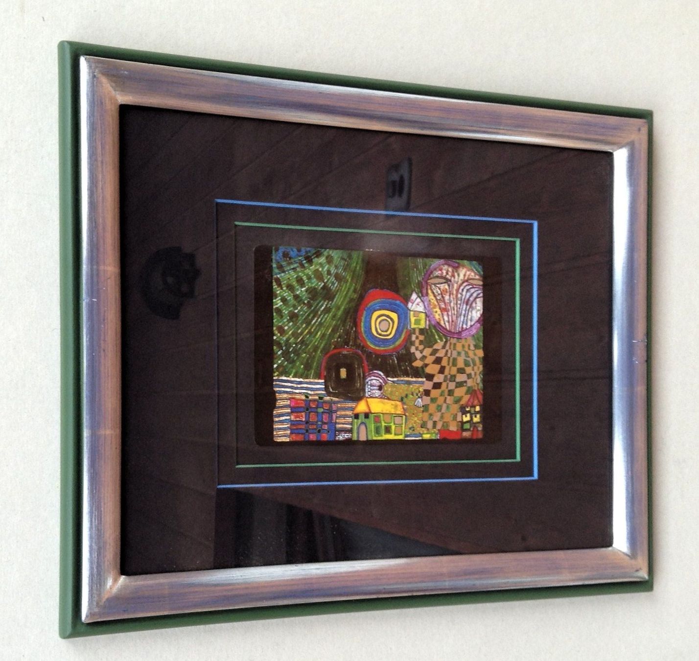 Poster & Bilder: Hundertwasser Friedensreich, Kunstdruck gerahmt – Gebraucht aus Alpnach Dorf von MZ001 1