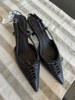 Slingback-Ballerinas mit Schnürung (neu)