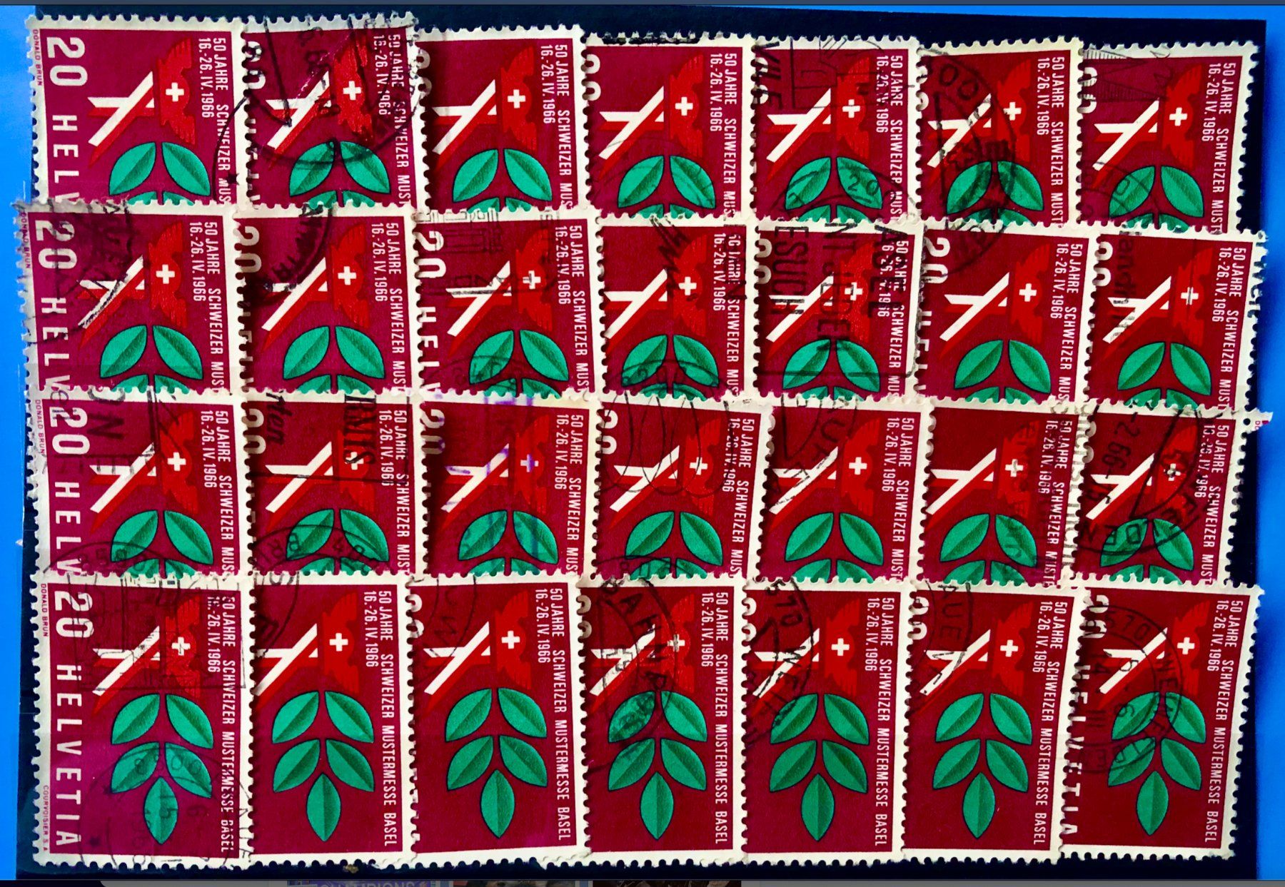 Tutti i francobolli: Nr.440   50 Jahre Mustermesse  mit Stempel    – Usato da Aarau venduto da Billa007