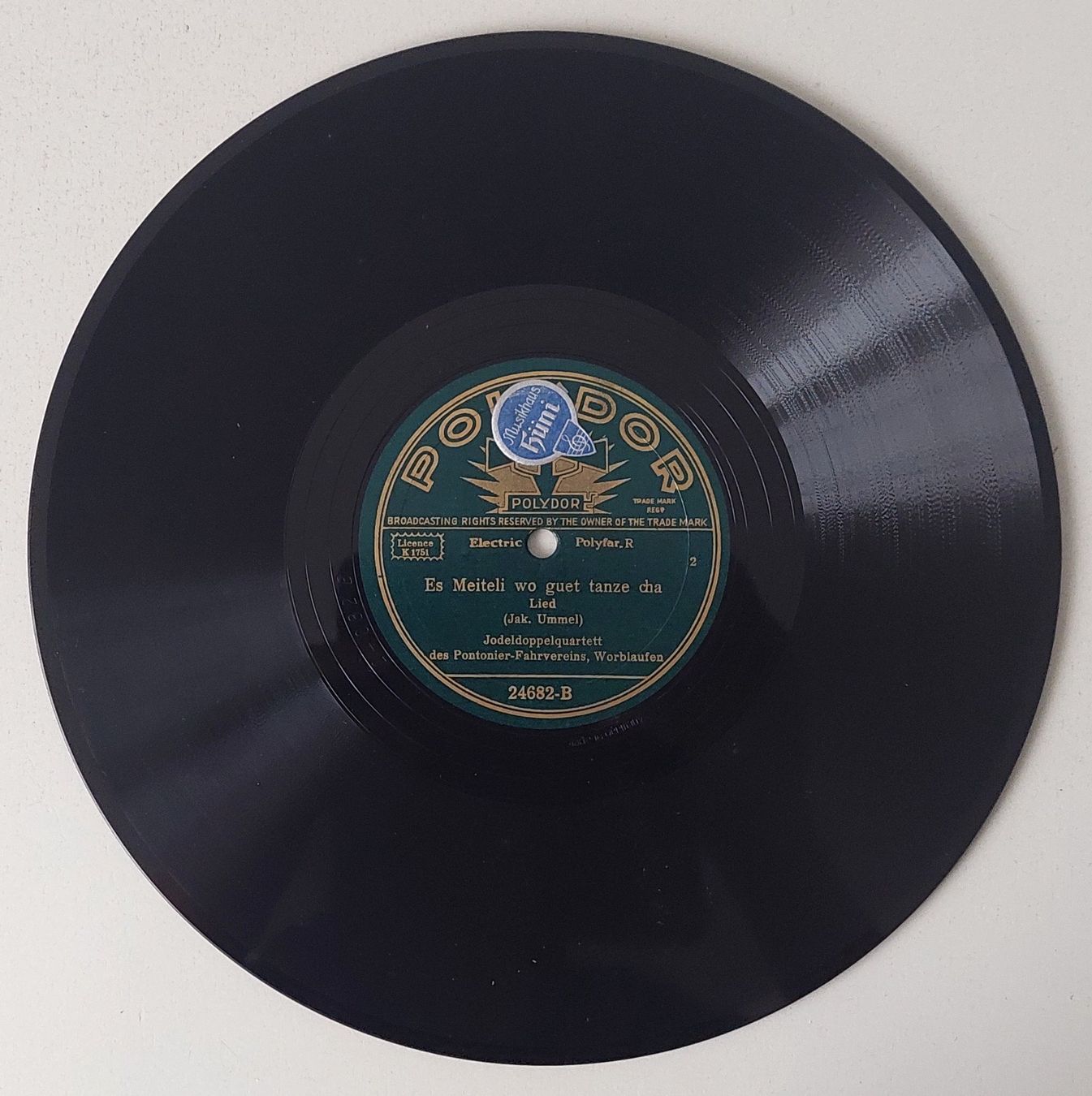 Dischi in vinile: Schellackplatte Jodeldoppelquartett – Usato da Uitikon Waldegg venduto da Boots15 4
