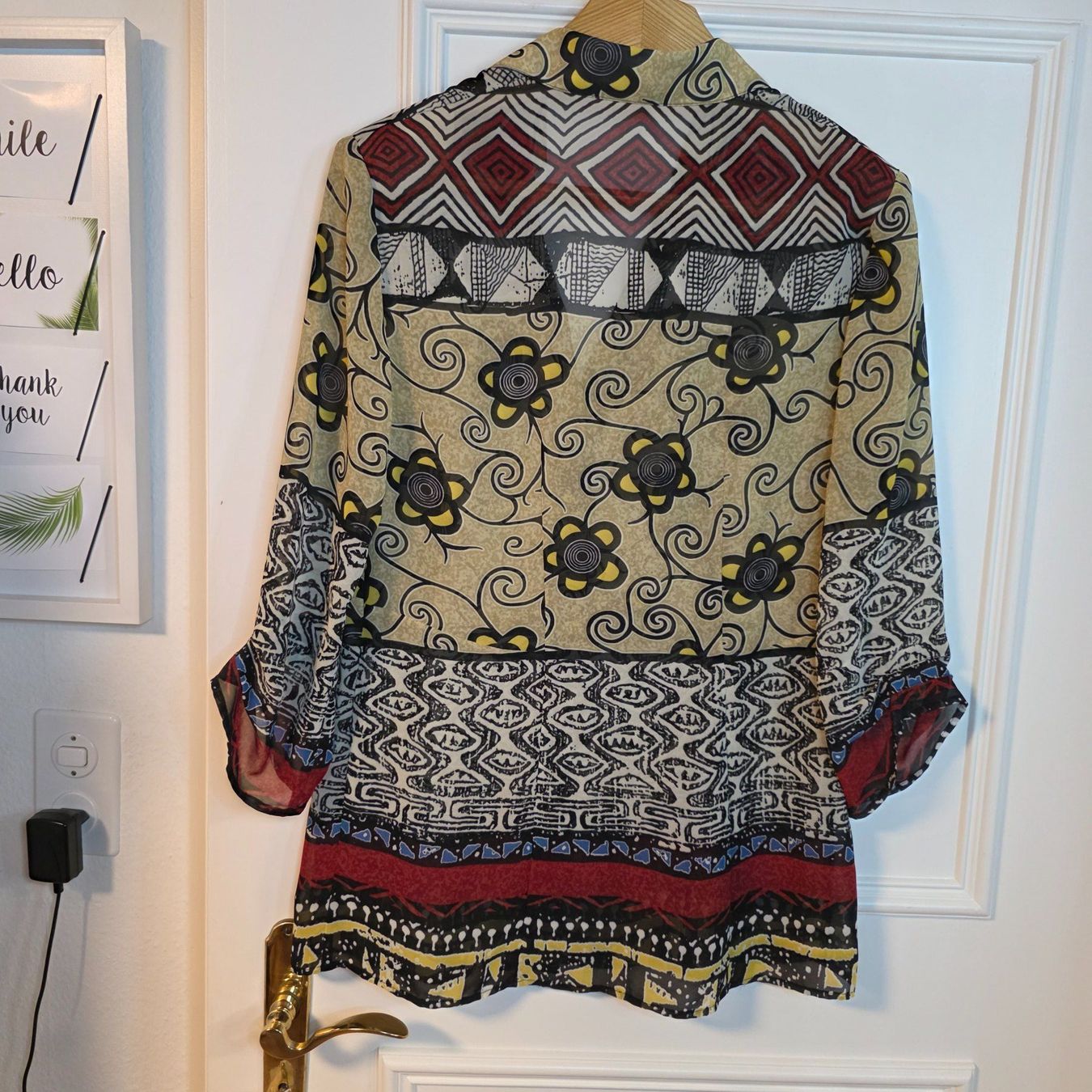 Blusen: Vintage Bluse Ethno Muster Gr. M – Gebraucht aus Wald ZH von CapLux 6