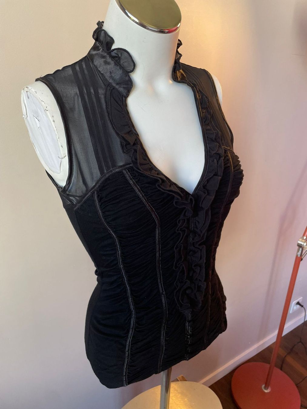 Top: Top gothique - corset style - Taille M – Usato da Troinex venduto da Irisglo 3