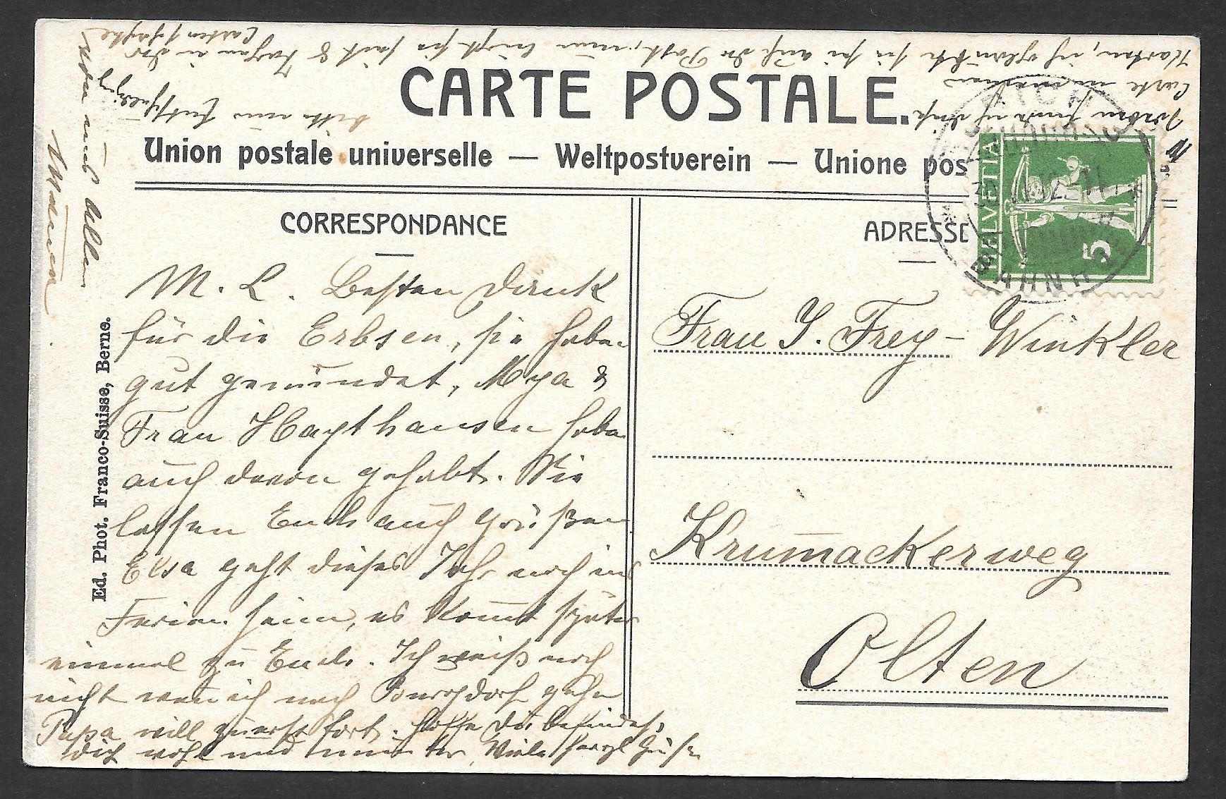 Cartoline postali: Zürich Gotthardstrasse – Usato da Olten venduto da clotaldi 1