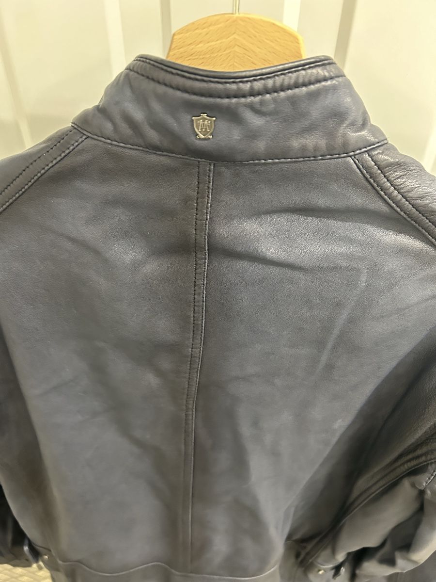 Massimo Dutti Giacche: Massimo Dutti Lederjacke blau – Usato da Bern venduto da floorball_zoro 6