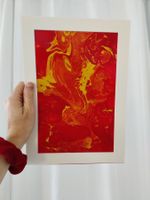 Feuer und Flamme - Acrylicpouring - Original
