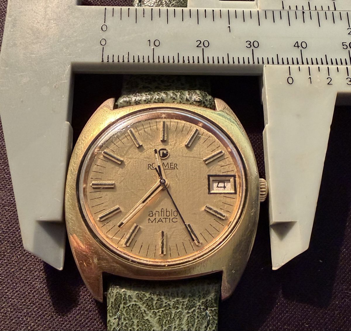 Orologi: Romer anfibio Matic Automatic Herrenuhr Goldfarben – Usato da Zürich venduto da Azzuki 5