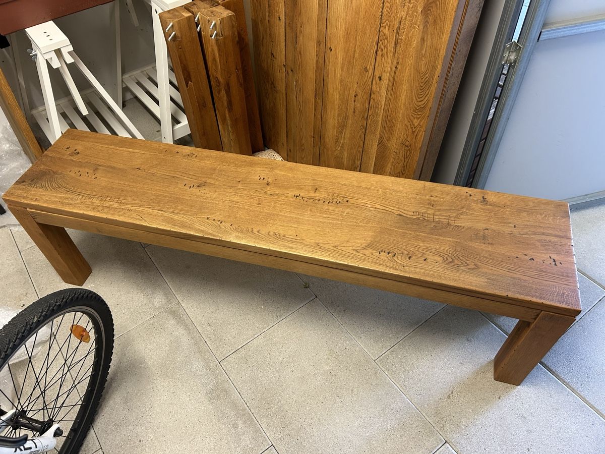 Livique Panchine: Sitzbank aus rustikaler Eiche - 160x35x45cm – Usato da Marthalen venduto da H1tsch 1