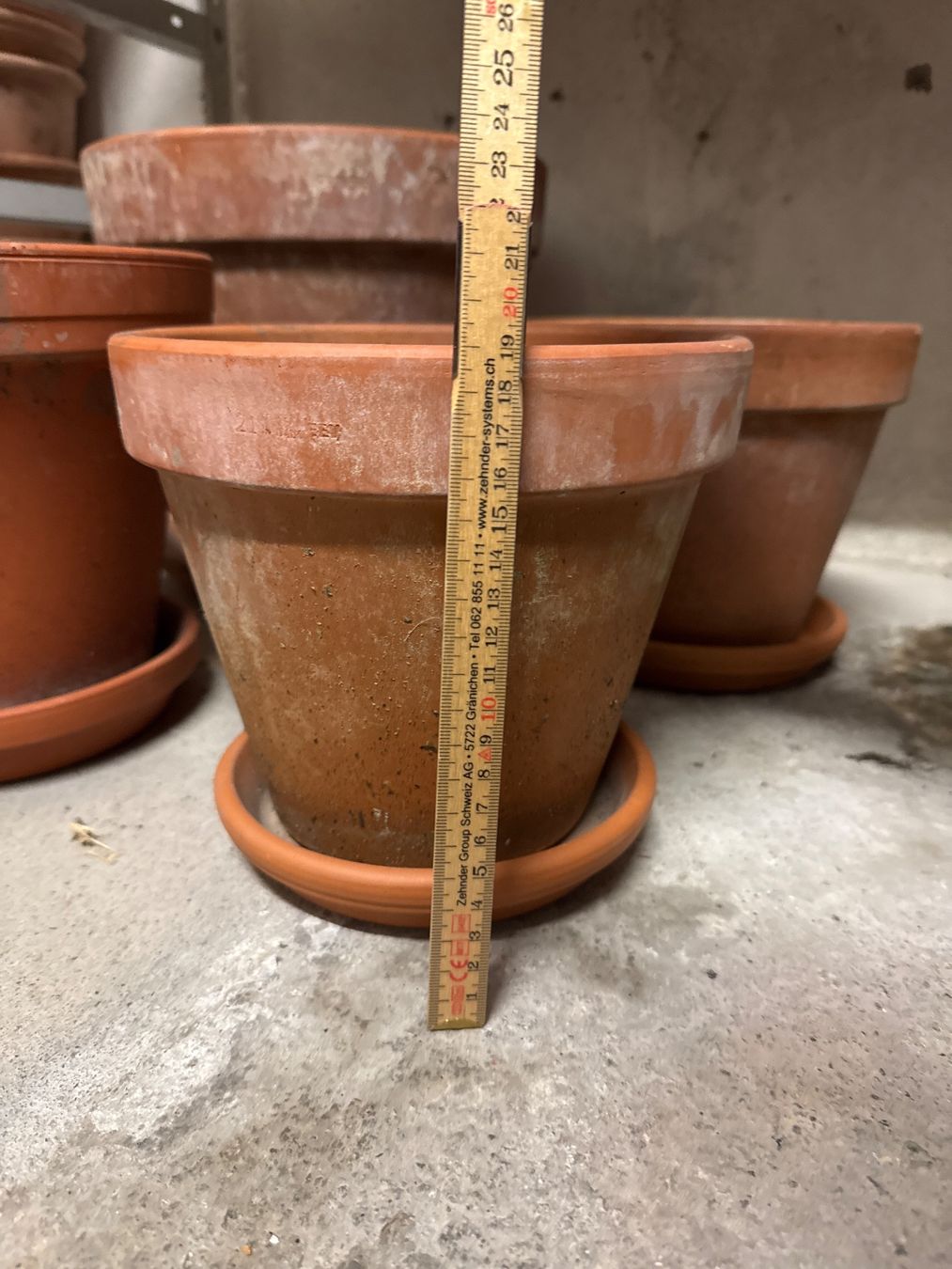 Migros Vasi per fiori: 4 Pflanzentöpfe aus Terrakotta – Usato da Bern venduto da Ania_ 3