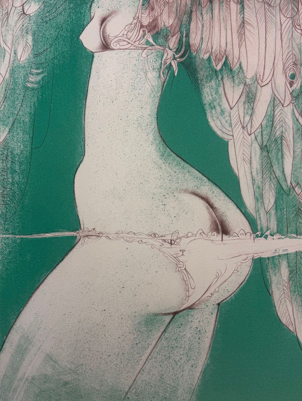 Grafiken & Lithographien: Lithographie auf BFK Rives, unsigniert – Gebraucht aus Baar von Roze1 1