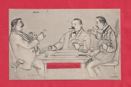 Jassen Karikatur F. Philipp Künster-Ansichtskarte "200....!"