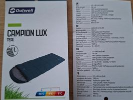 Super Schlafsack inklusive Innenschlafsack aus Seide