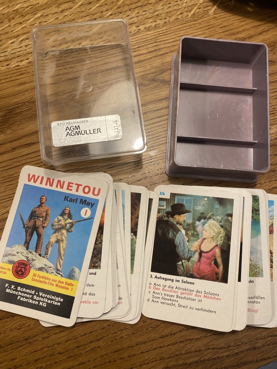 Giochi: Quartett Winnetou F.X.Schmid / AGM Müller  – Usato da Hallau venduto da cruiser01 2
