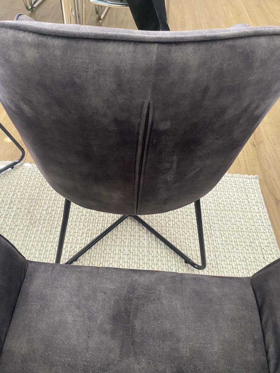 Chaises: 4 Stühle Samt Optik Grau NEU – Neuf (Voir description) à Luzern par pie_qfq9 4