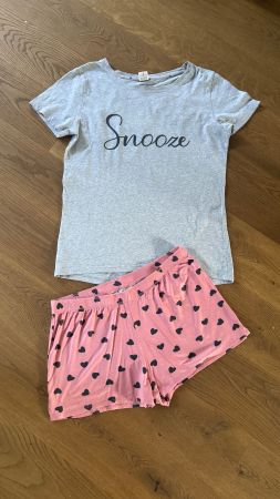 Flame Damen Pyjama-Set (Shirt&Shorts) Gr. S