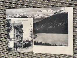 Alte PK / Beatenberg - Hotel Waldrand Gelaufen Bahnpost 1925