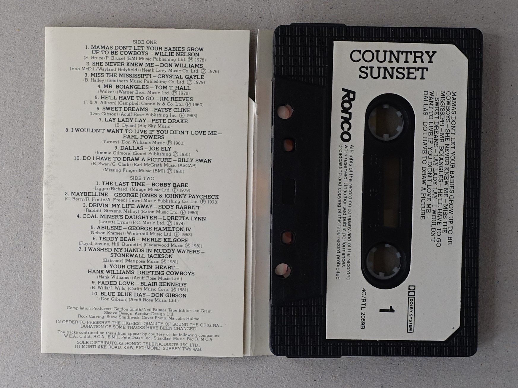 Musicassette: Country Sunset - 20 Giant Hits – Usato da Sessa venduto da discoverymedia 1