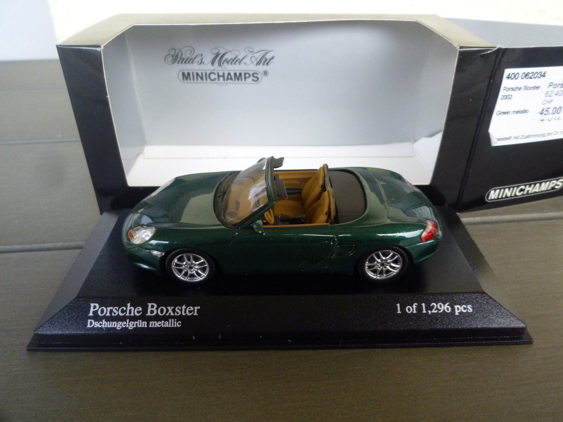 Minichamps Modellini d'auto: Porsche Boxster (2002) – Nuovo e nell'imballaggio originale da Flawil venduto da Imperiosud 1