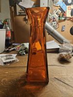 Vase aus Glas orange Deko (S3)