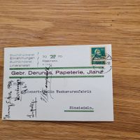 Brief Lettre Gebr. Derungs Papeterie Einsiedeln 1929