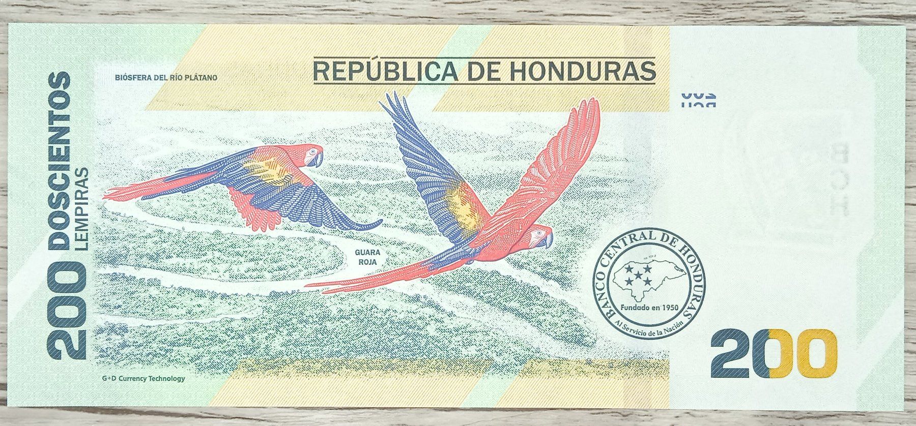 Banconote: Honduras 200 Lempiras Commemorative UNC _1 – Nuovo (secondo la descrizione) da Cousset venduto da Patricio77